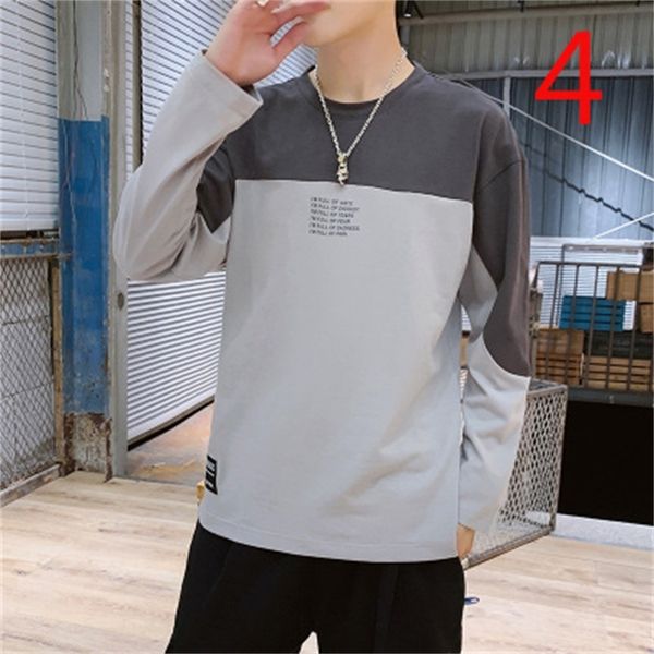 2021 new long sleeve t-shirt fall outfit cotton trendy bottoming shirt men's l4ta, White;black
2021 new long sleeve t-shirt fall outfit cotton trendy bottoming shirt men's l4ta, White;black