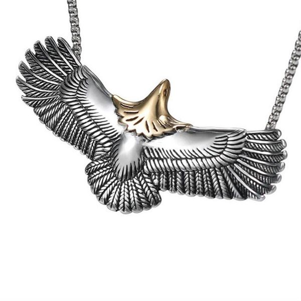 pendant necklaces classic punk metal flying eagle necklace men's rock hip hop party jewelry, Silver
pendant necklaces classic punk metal flying eagle necklace men's rock hip hop party jewelry, Silver