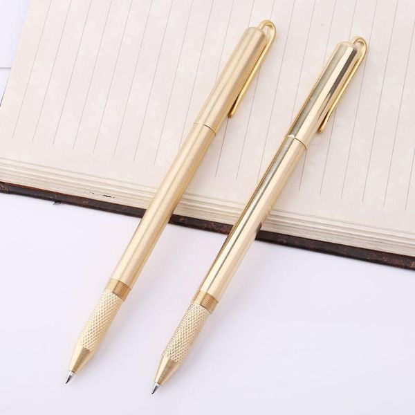 retro gold brass black ink ballpoint pen handmade with clip office school supplies stationery t5ua pens, Blue;orange
retro gold brass black ink ballpoint pen handmade with clip office school supplies stationery t5ua pens, Blue;orange