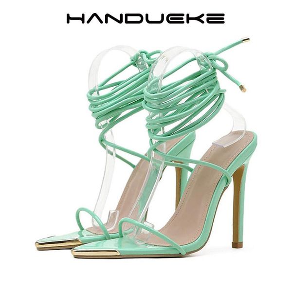 sandals 2021 summer women designer lace up super high heels pointed toe red green party shoes plus size, Black
sandals 2021 summer women designer lace up super high heels pointed toe red green party shoes plus size, Black