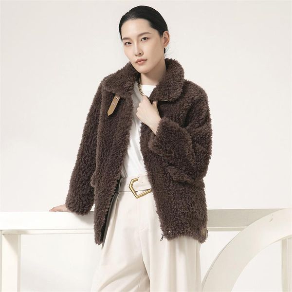 women's fur & faux 2021 winter women coat loose solid color ladies outerwear fashion casual thicken female parkas t1420, Black
women's fur & faux 2021 winter women coat loose solid color ladies outerwear fashion casual thicken female parkas t1420, Black