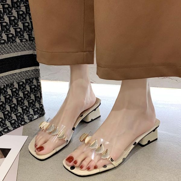 summer new style sandals female korean style thick heel mid-heel flip flops female fashion sequin slippers, Black
summer new style sandals female korean style thick heel mid-heel flip flops female fashion sequin slippers, Black