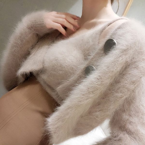 2021 new autumn winter suit chic exquisite button short sweater women + solid color vest fashion 2 piece set 9fq2, Gray
2021 new autumn winter suit chic exquisite button short sweater women + solid color vest fashion 2 piece set 9fq2, Gray