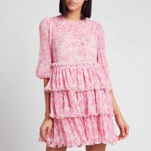 casual dresses early spring girly pink watercolor print puff sleeve women dress, Black;gray
casual dresses early spring girly pink watercolor print puff sleeve women dress, Black;gray