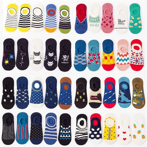 spring summer men women leisure silicone anti slip cotton socks funny fruit animal slippers invisible socks 211204, Black;white
spring summer men women leisure silicone anti slip cotton socks funny fruit animal slippers invisible socks 211204, Black;white