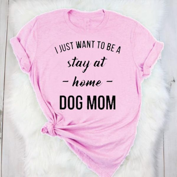 women's t-shirt personal female t shirt i just want to be a stay at home dog mom women casual tees trendy 90s fashion, White
women's t-shirt personal female t shirt i just want to be a stay at home dog mom women casual tees trendy 90s fashion, White