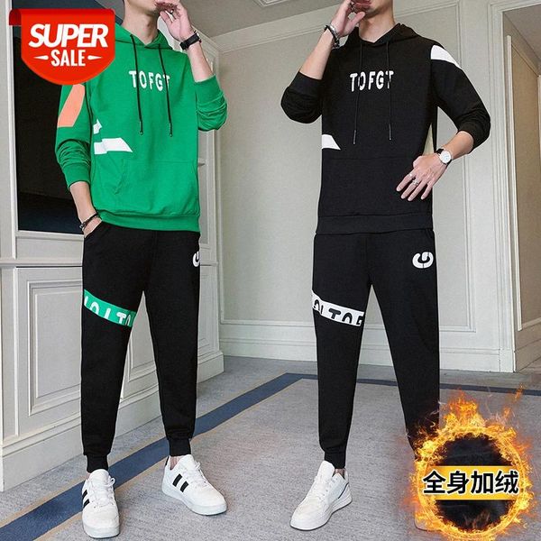 plush thick sweater men's hooded youth suit trendy and handsome a set of junior high school student jacket #s32i, Black
plush thick sweater men's hooded youth suit trendy and handsome a set of junior high school student jacket #s32i, Black