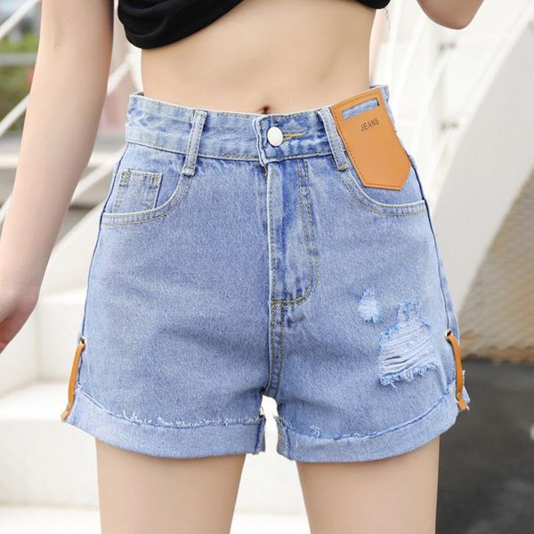 women's shorts shnsophi summer women high waist hole biker blue denim 2021 spring streetwear wide leg feminino jeans, White;black
women's shorts shnsophi summer women high waist hole biker blue denim 2021 spring streetwear wide leg feminino jeans, White;black