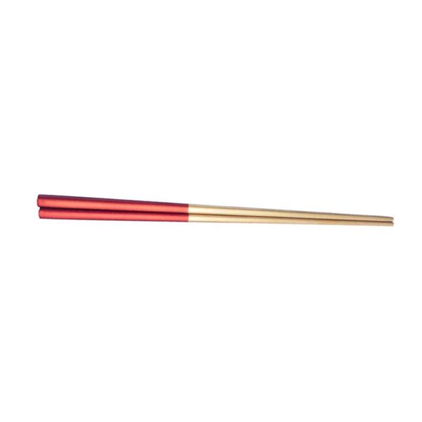 chopsticks a pair of stainless steel red handle serving home kitchen tableware (23.5x0.6cm)
chopsticks a pair of stainless steel red handle serving home kitchen tableware (23.5x0.6cm)