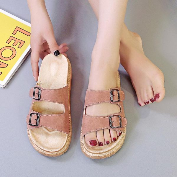 slippers summer outdoor women's 2021 thick-soled fashion all-match beach wide feet women sandals flat shoes, Black
slippers summer outdoor women's 2021 thick-soled fashion all-match beach wide feet women sandals flat shoes, Black