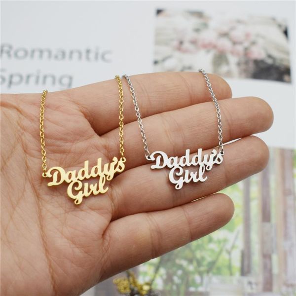pendant necklaces daddy's girl necklace for babygirl stainless steel collier femme kids daddy gift fathers day family jewelry men choke, Silver
pendant necklaces daddy's girl necklace for babygirl stainless steel collier femme kids daddy gift fathers day family jewelry men choke, Silver