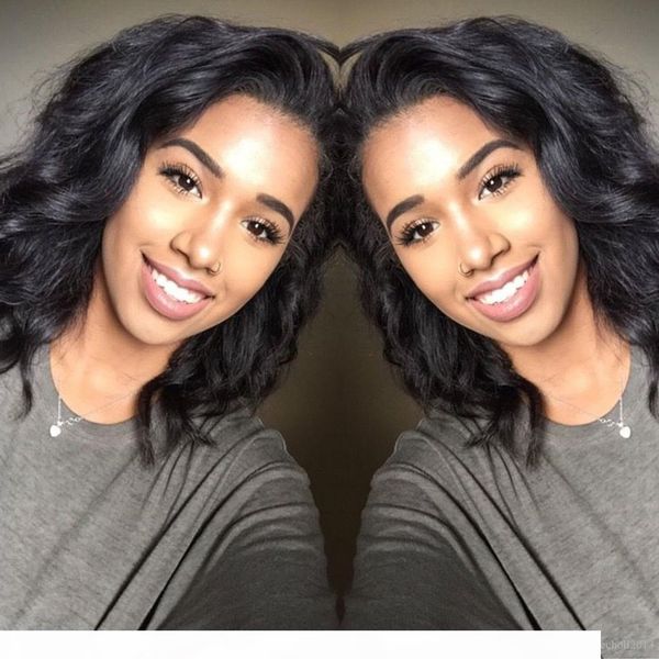 8" human hair lace front bob wigs brazilian wavy short with baby hair side part glueless lace front wig for women 130% density #1b off, Black;brown
8" human hair lace front bob wigs brazilian wavy short with baby hair side part glueless lace front wig for women 130% density #1b off, Black;brown