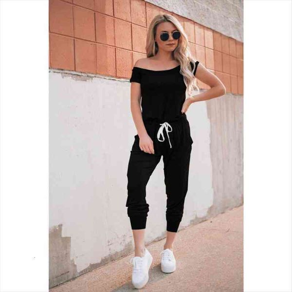 clubwear short sleeve womens rompers off shoulder high waist cotton long trousers, Black;white
clubwear short sleeve womens rompers off shoulder high waist cotton long trousers, Black;white