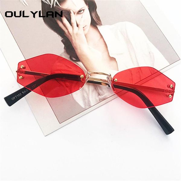 sunglasses oulylan oval women retro rimless sun glasses female vintage prismatic transparent red black eyewear shades, White;black
sunglasses oulylan oval women retro rimless sun glasses female vintage prismatic transparent red black eyewear shades, White;black