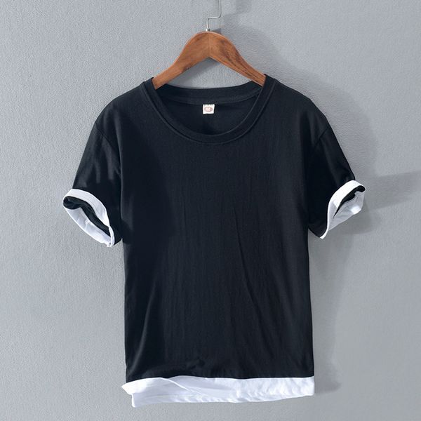2021 new pure cotton short-sleeved casual t-shirt fashion solid t shirt for men o-neck comfortable tshirt mens overhemd camiseta ibwt, White;black
2021 new pure cotton short-sleeved casual t-shirt fashion solid t shirt for men o-neck comfortable tshirt mens overhemd camiseta ibwt, White;black