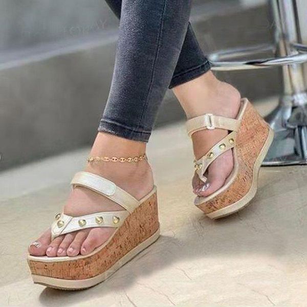 slippers summer women chunky heel platform wedge flip flops metal decoration adjustable strap outdoor slides ladies casual shoes, Black
slippers summer women chunky heel platform wedge flip flops metal decoration adjustable strap outdoor slides ladies casual shoes, Black