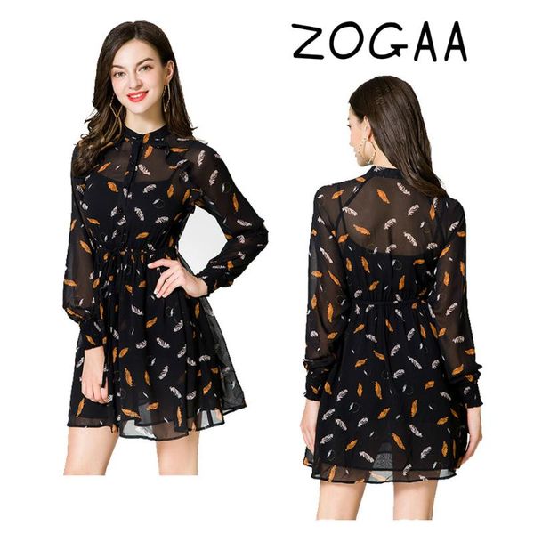 casual dresses zogaa summer loose elegante women black club dress printed feather long sleeve o-neck ladies party clothes vestidos, Black;gray
casual dresses zogaa summer loose elegante women black club dress printed feather long sleeve o-neck ladies party clothes vestidos, Black;gray