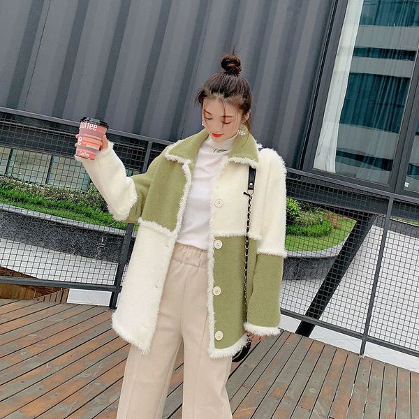 women autumn winter fashion fake mink fur coat korean knitted sweater cardigans single ladies breasted casual jacket y181 b8md, White;black
women autumn winter fashion fake mink fur coat korean knitted sweater cardigans single ladies breasted casual jacket y181 b8md, White;black