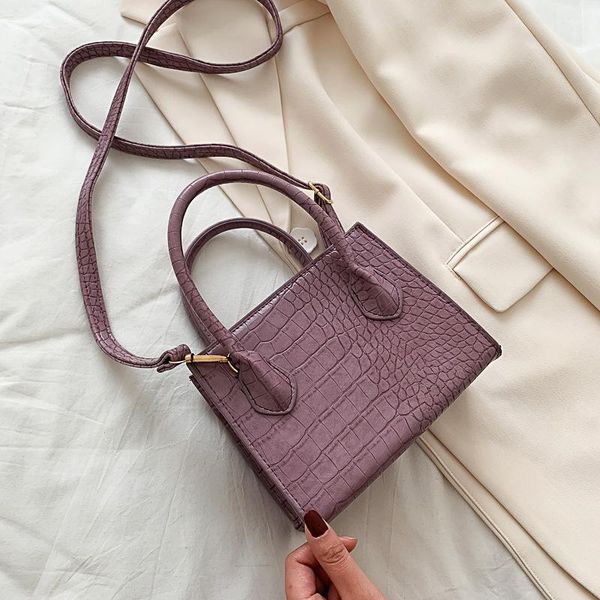 neck ties small pu leather crossbody bags for women summer crocodile pattern solid color lady shoulder handbags simple female totes, Blue;purple
neck ties small pu leather crossbody bags for women summer crocodile pattern solid color lady shoulder handbags simple female totes, Blue;purple