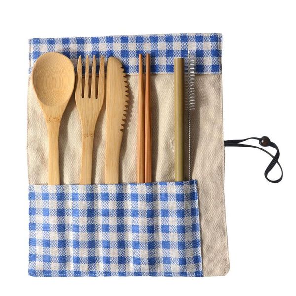 portable bamboo cutlery travel eco-friendly fork spoon set include reusable bamboo slice, chopsticks, straw,cleaning brush 1203
portable bamboo cutlery travel eco-friendly fork spoon set include reusable bamboo slice, chopsticks, straw,cleaning brush 1203