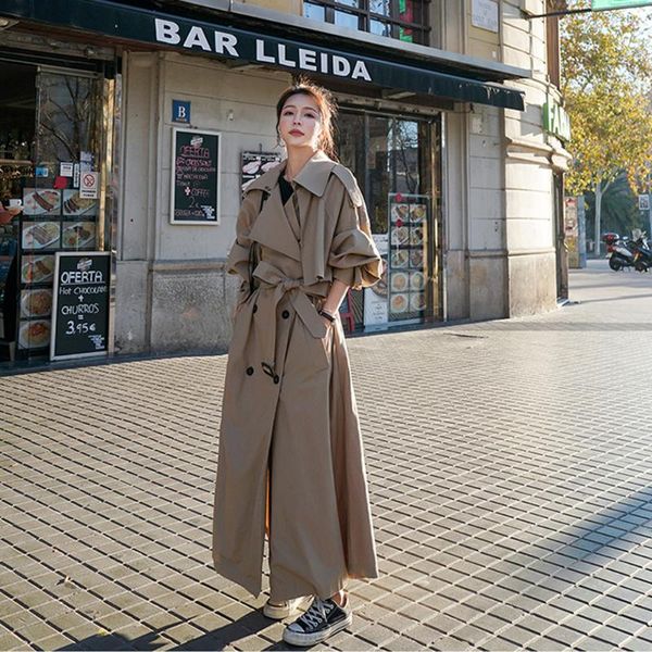 women's trench coats gabardina holgada para mujer, abrigo de estilo coreano largo con cinturón y doble botones, prenda ropa color gris, Tan;black
women's trench coats gabardina holgada para mujer, abrigo de estilo coreano largo con cinturón y doble botones, prenda ropa color gris, Tan;black