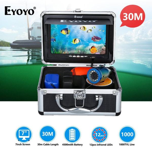 fish finder eyoyo ef07b 7" inch fishing camera 30m 1000tvl underwater 12pcs leds under water
fish finder eyoyo ef07b 7" inch fishing camera 30m 1000tvl underwater 12pcs leds under water