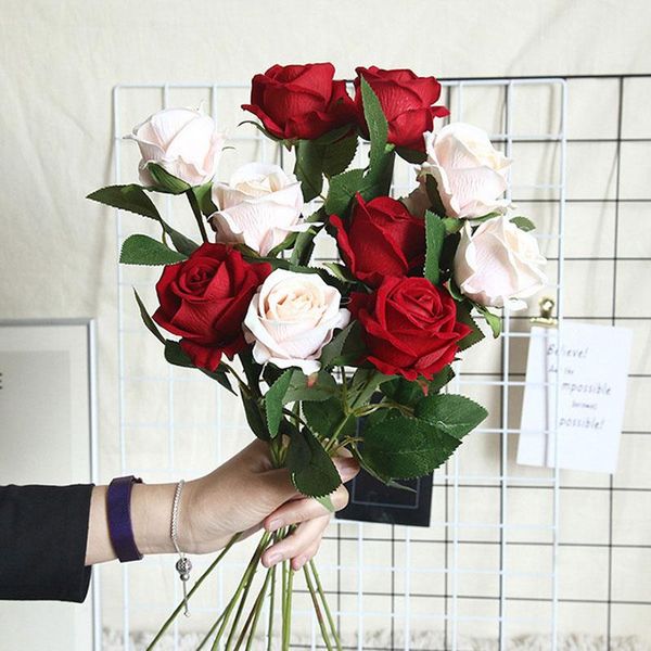 decorative flowers & wreaths 1pc silk artificial roses wedding table decoration bouquet peony fake plants home flower wall accessories
decorative flowers & wreaths 1pc silk artificial roses wedding table decoration bouquet peony fake plants home flower wall accessories