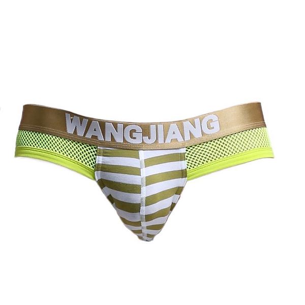underpants gay underwear cotton mesh fishnet striped gold waistband briefs breathable for man, Black;white
underpants gay underwear cotton mesh fishnet striped gold waistband briefs breathable for man, Black;white