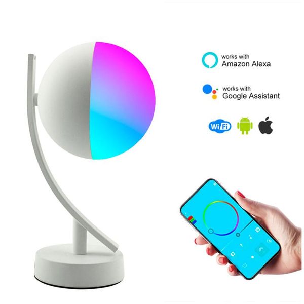 smart home control 7w led voice night light rgb wifi app remote dimmable table for google amazon alex desk lamp
smart home control 7w led voice night light rgb wifi app remote dimmable table for google amazon alex desk lamp