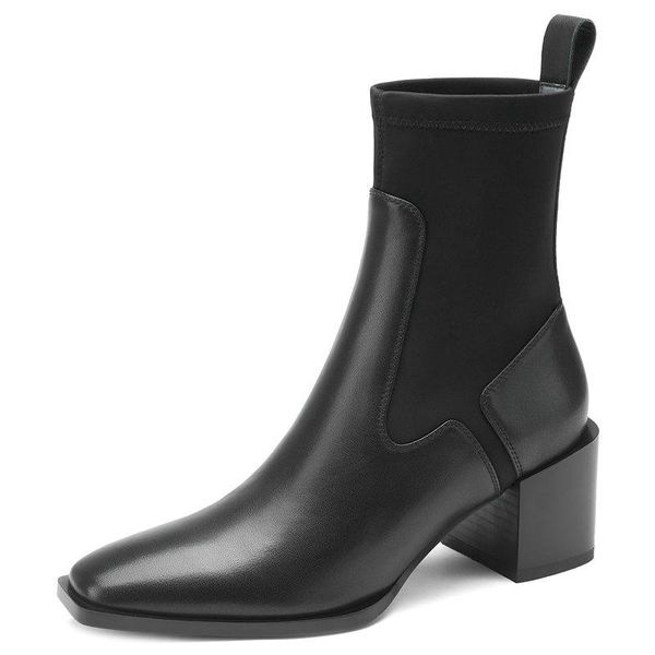 boots genuine leather stretch fabric sock 2021 retro women ankle autumn winter thick high heels est shoes woman, Black
boots genuine leather stretch fabric sock 2021 retro women ankle autumn winter thick high heels est shoes woman, Black