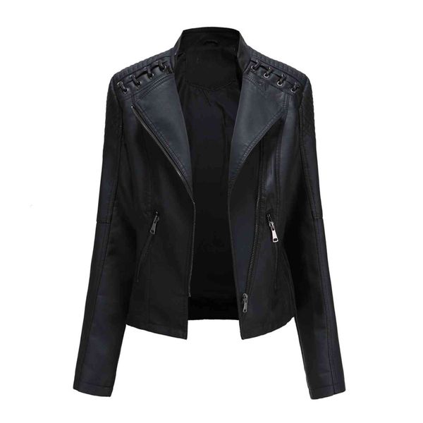 women's leather & faux spring autumn ladies motorcycle jackets women turn-down collar zipper slim moto biker jacket female cvet, Black
women's leather & faux spring autumn ladies motorcycle jackets women turn-down collar zipper slim moto biker jacket female cvet, Black