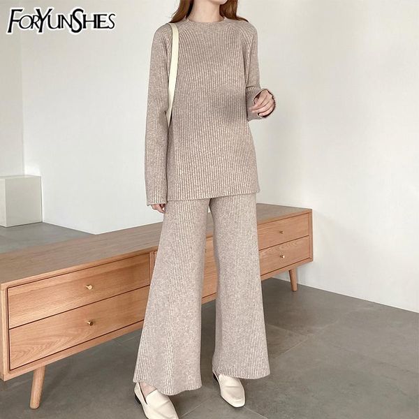 women's two piece pants foryunshes 2 set women knitted pullovers female strip elastic casual sweater+ knitting 2021 lazy loose autumn w, White
women's two piece pants foryunshes 2 set women knitted pullovers female strip elastic casual sweater+ knitting 2021 lazy loose autumn w, White