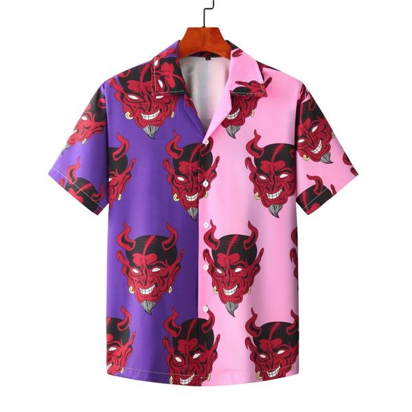 men's casual shirts printed short sleeve shirt men street 2021 hawaii beach oversize women fashion harujuku, White;black
men's casual shirts printed short sleeve shirt men street 2021 hawaii beach oversize women fashion harujuku, White;black