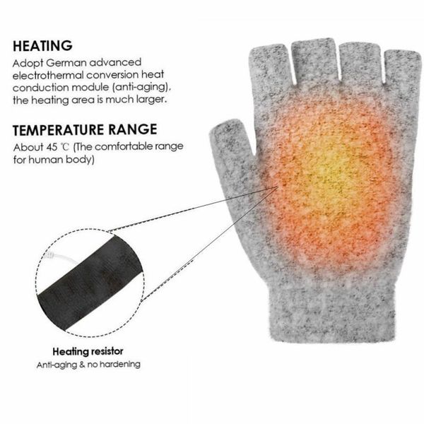 cycling gloves electric heated half finger usb clamshell warm double-sided heating, Black
cycling gloves electric heated half finger usb clamshell warm double-sided heating, Black