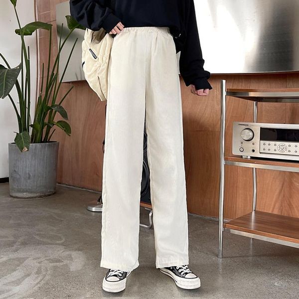 women's pants & capris autumn fashion corduroy women high waist straight loose casual korean lady trousers streetwear clothes 2021, Black;white
women's pants & capris autumn fashion corduroy women high waist straight loose casual korean lady trousers streetwear clothes 2021, Black;white