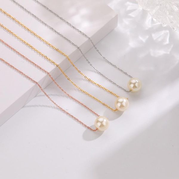 pendant necklaces titanium steel chocker imitation pearl necklace collars choker accessories ins style gold color chains party wholesale, Silver
pendant necklaces titanium steel chocker imitation pearl necklace collars choker accessories ins style gold color chains party wholesale, Silver