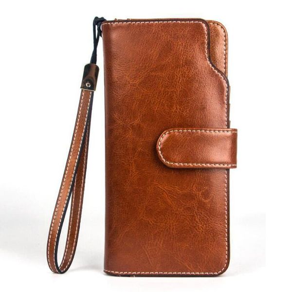 female fashion split leather bifold long purse business card holder bag coin wallets, Red;black
female fashion split leather bifold long purse business card holder bag coin wallets, Red;black