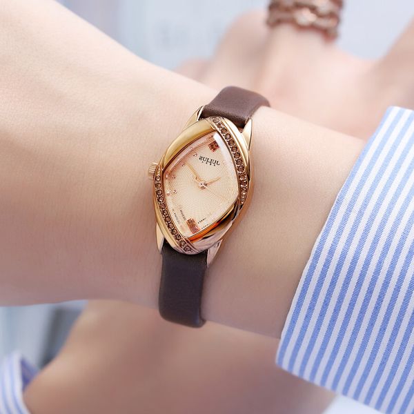 julius lady women's watch japan quartz hours fine fashion clock bracelet leather cz rhinestone girl's birthday gift no box, Slivery;brown
julius lady women's watch japan quartz hours fine fashion clock bracelet leather cz rhinestone girl's birthday gift no box, Slivery;brown