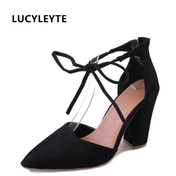 lucyleyte europe and the united states explosion models shoes rough with suede shallow sandals straps ladies high heels, Black
lucyleyte europe and the united states explosion models shoes rough with suede shallow sandals straps ladies high heels, Black