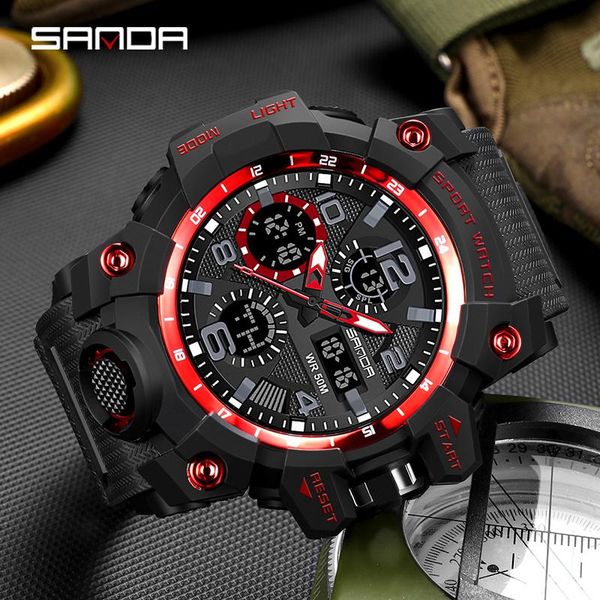 wristwatches sanda sports military men's watch waterproof dual display quartz relogios masculino 6021, Slivery;brown
wristwatches sanda sports military men's watch waterproof dual display quartz relogios masculino 6021, Slivery;brown
