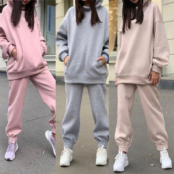 women casual pants suit tracksuit 2 piece set sweatshirts suit hooded pullovers oversized hooded long sleeve female outfit 2021, White
women casual pants suit tracksuit 2 piece set sweatshirts suit hooded pullovers oversized hooded long sleeve female outfit 2021, White