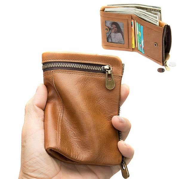 men wallet leather coin purse retro casual zip button clutch bag vertical short bank storage for male, Red;black
men wallet leather coin purse retro casual zip button clutch bag vertical short bank storage for male, Red;black