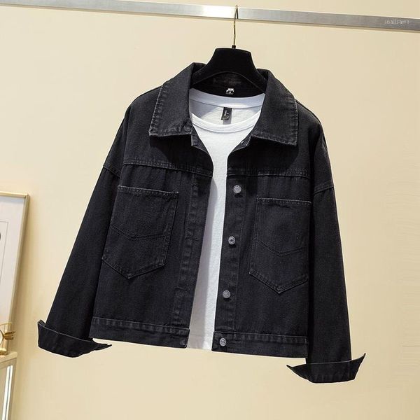 women's jackets jacket women oversized denim coats spring autumn coat casual loose butterfly pattern streetwear outwear female, Black;brown
women's jackets jacket women oversized denim coats spring autumn coat casual loose butterfly pattern streetwear outwear female, Black;brown