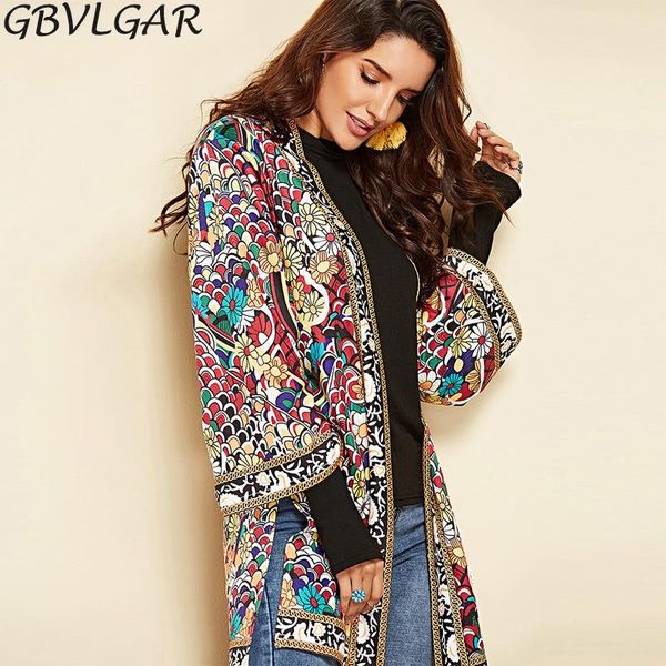 women's jackets women three quarter flare sleeve printing open stitch jacket high street stand collar split floral printed cardigan, Black;brown
women's jackets women three quarter flare sleeve printing open stitch jacket high street stand collar split floral printed cardigan, Black;brown