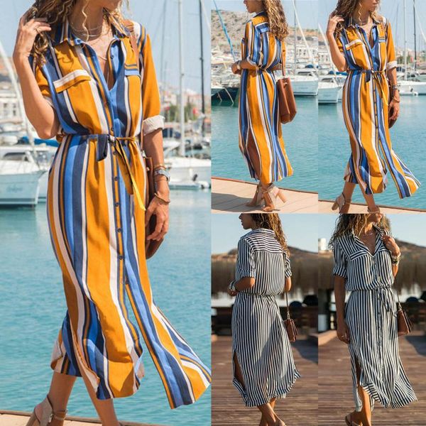 ethnic clothing ladies striped v-neck long sleeve dress high waist women summer button shirt bandage dresses vestido verano mujer robe femme, Red
ethnic clothing ladies striped v-neck long sleeve dress high waist women summer button shirt bandage dresses vestido verano mujer robe femme, Red