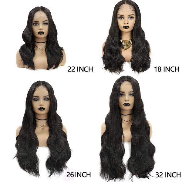 costume accessories darker brown synthetic lace front wig long body wave hair transparent lace wig for women middle part lace front, Silver
costume accessories darker brown synthetic lace front wig long body wave hair transparent lace wig for women middle part lace front, Silver