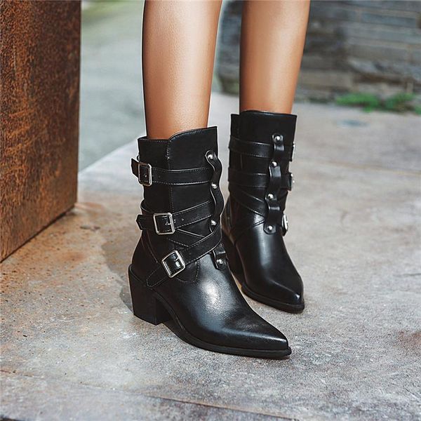 boots plus size pointed toe buckle strap western brown black womens shoes block chunky high heels cowgirl ankle
boots plus size pointed toe buckle strap western brown black womens shoes block chunky high heels cowgirl ankle