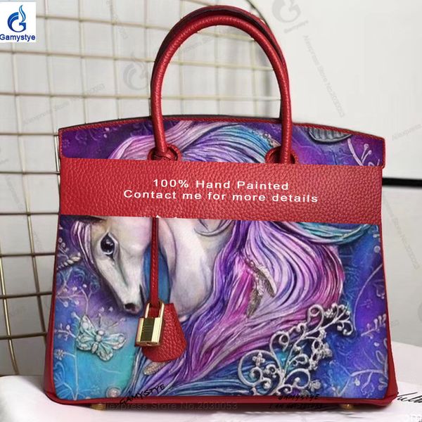 hand paint handmake painted graffiti art horse leather luxury women handbags classic totes silver golden lock 100%, Black;red
hand paint handmake painted graffiti art horse leather luxury women handbags classic totes silver golden lock 100%, Black;red