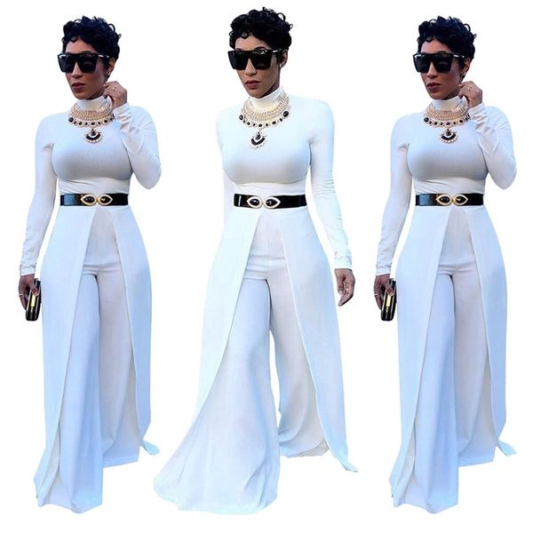 autumn and winter women's 2020 fashion one-piece pants long sleeve slim fit split wide leg jumpsuit, Black;red
autumn and winter women's 2020 fashion one-piece pants long sleeve slim fit split wide leg jumpsuit, Black;red