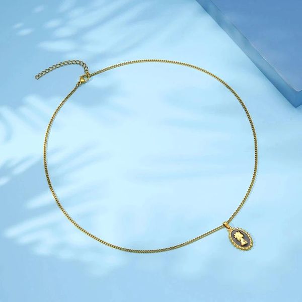 chains enamel portrait queen elizabeth necklace stainless steel coin for women gold metal medallion choker collier, Silver
chains enamel portrait queen elizabeth necklace stainless steel coin for women gold metal medallion choker collier, Silver